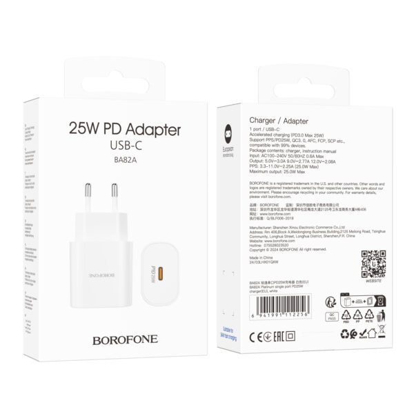 BA82A Platinum single port PD25W charger(EU)